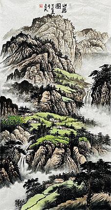 职业画家 教师 李丕民 中国画作品