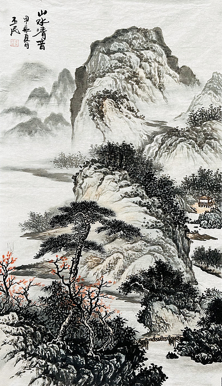 职业画家 教师 李丕民 中国画作品
