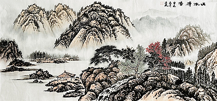 职业画家 教师 李丕民 中国画作品