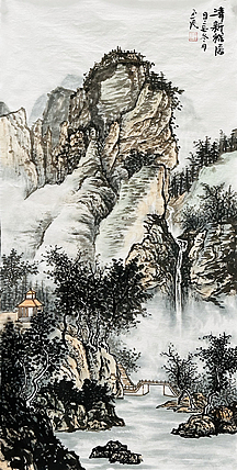 职业画家 教师 李丕民 中国画作品