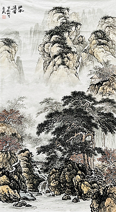 职业画家 教师 李丕民 中国画作品