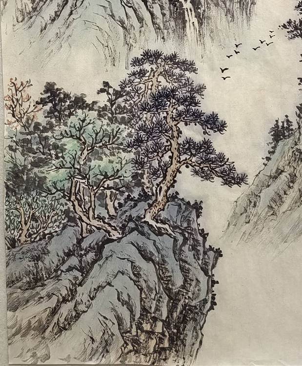 周植筠 林泉鸣翠