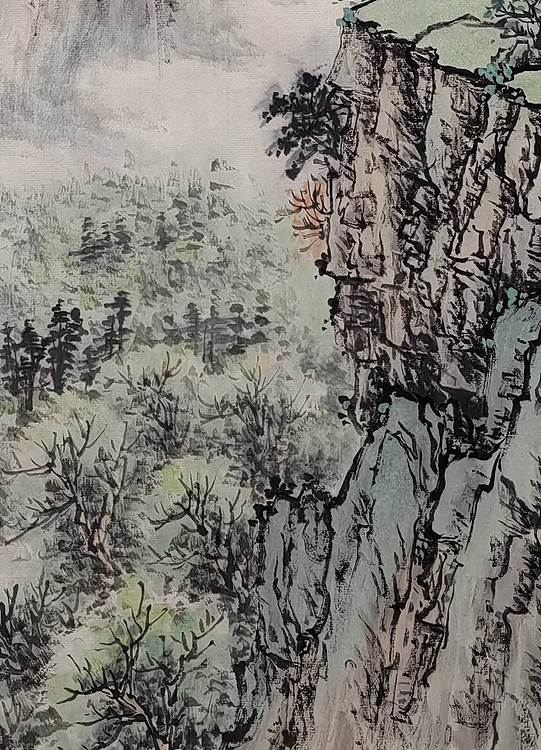 周植筠 春山晴晓