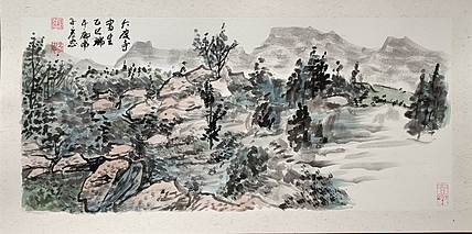 鄘南子 六度寺写生（之二）