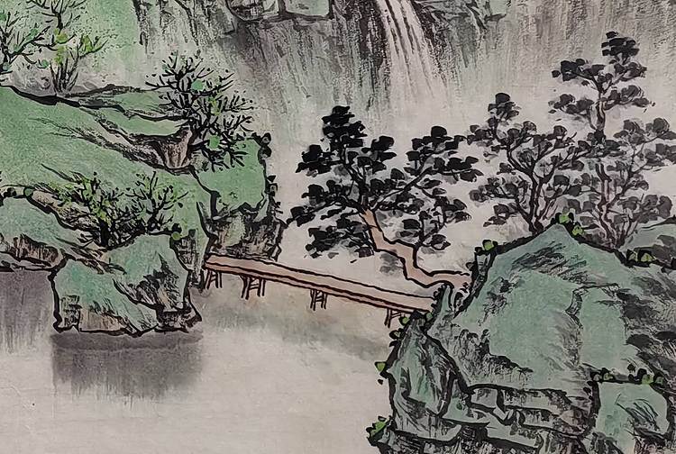 周植筠 天平山上白云泉