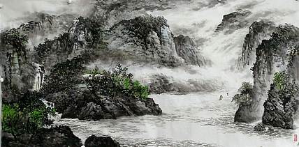 职业书画家 于恩沛 轻舟已过万重山