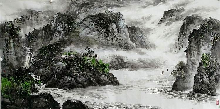 职业书画家 于恩沛 轻舟已过万重山