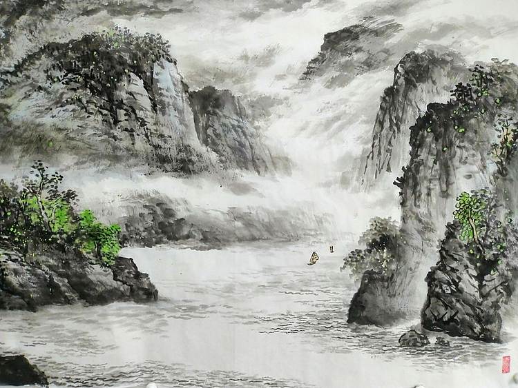 职业书画家 于恩沛 轻舟已过万重山