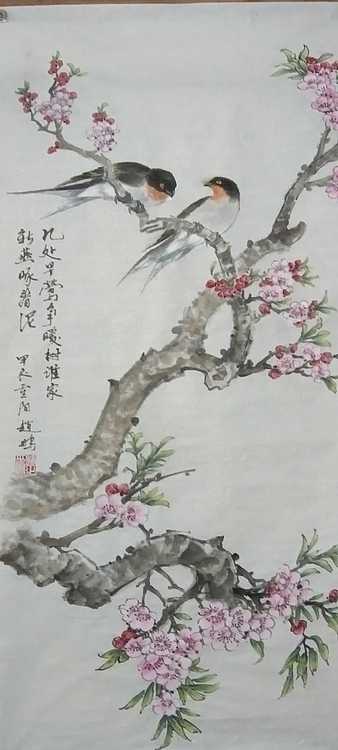 赵鹏 春燕图