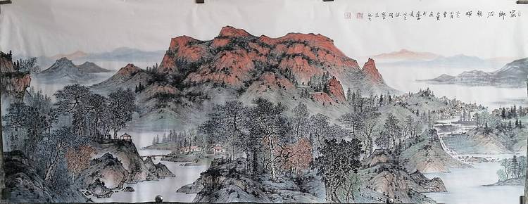 曹玉宝 辽宁曹玉宝老师原创小六尺山水