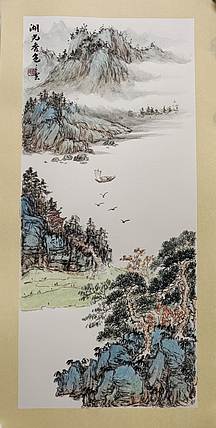 周植筠 湖光秀色