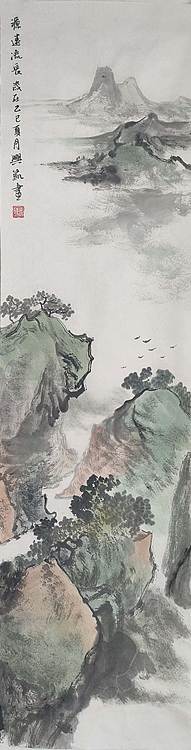 王兴凯 山水条屏4