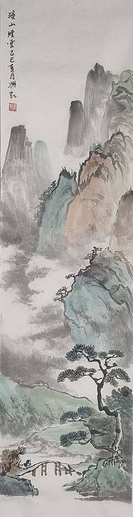 王兴凯 山水条屏4