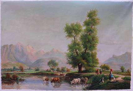 胡冰 纯手绘精品油画
