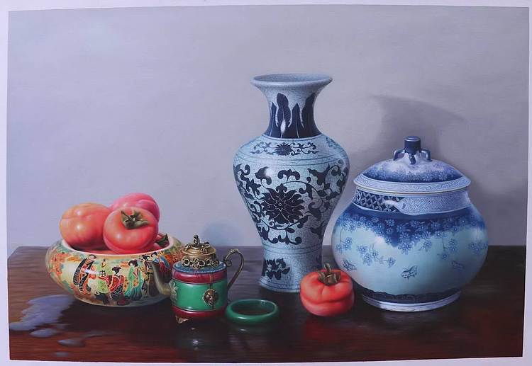 胡冰 纯手绘精品写实油画