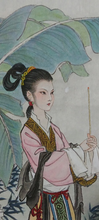赵鹏 貂蝉拜月。