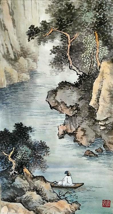 职业书画家 于恩沛 诗意山水两幅