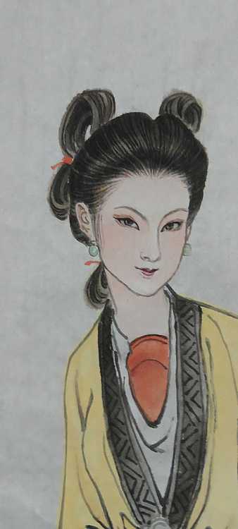 赵鹏 江岸柳。