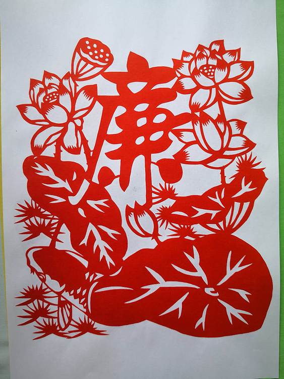 贺国平 纯手工剪纸（清正廉洁）