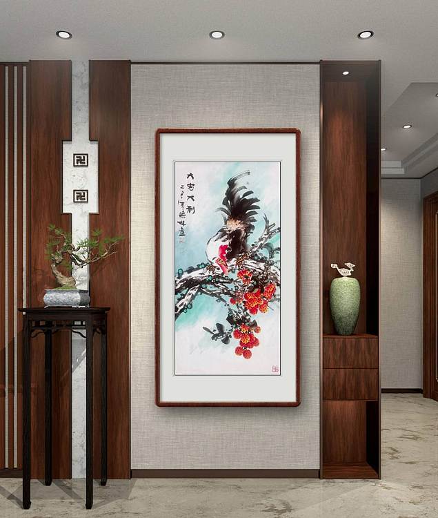高晓林 （5203）国家一级美术师，江苏省美协会员《春酣图》