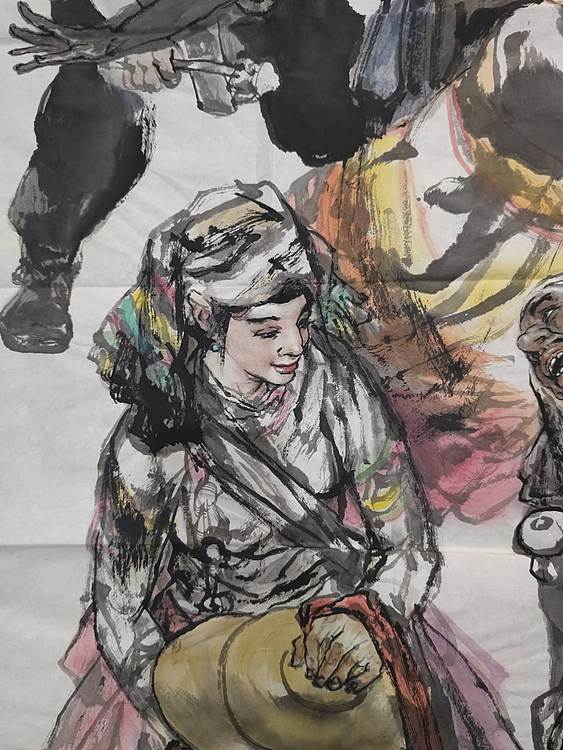 杨晓华精品人物画8平尺
