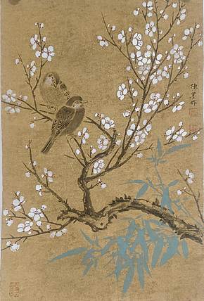 陈墨 梅花小鸟5