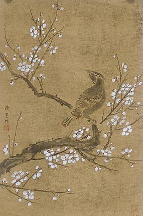 陈墨 霍春阳弟子陈墨梅花小鸟2