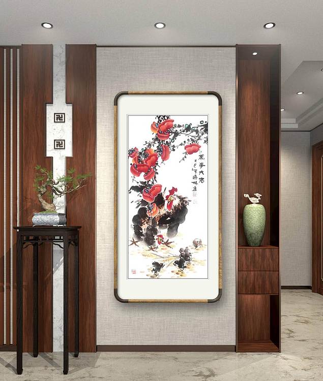 高晓林 （5206）国家一级美术师，江苏省美协会员《万事大吉》