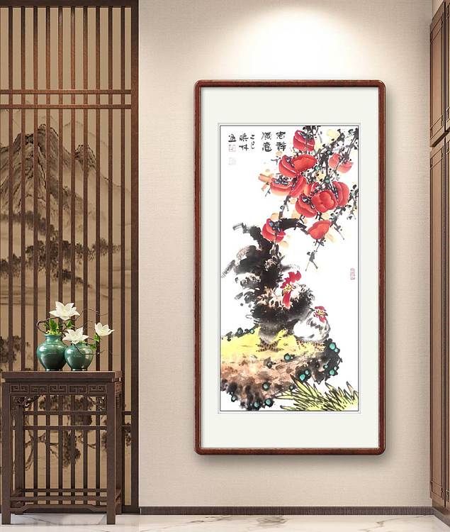 高晓林 （5205）国家一级美术师，江苏省美协会员《吉祥顺意》