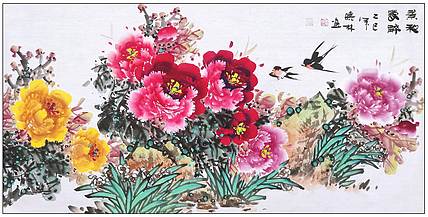 高晓林 （5209）国家一级美术师，江苏省美协会员《景和春醉》