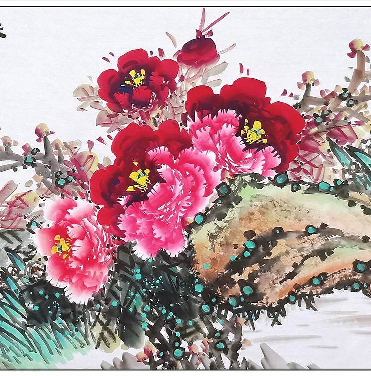 高晓林 （5214）国家一级美术师，江苏省美协会员《天香送吉祥》