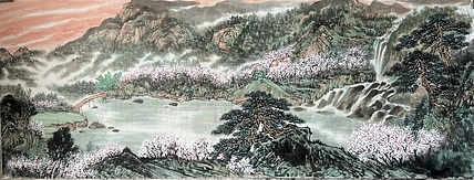 刘伶伶 溪山春色