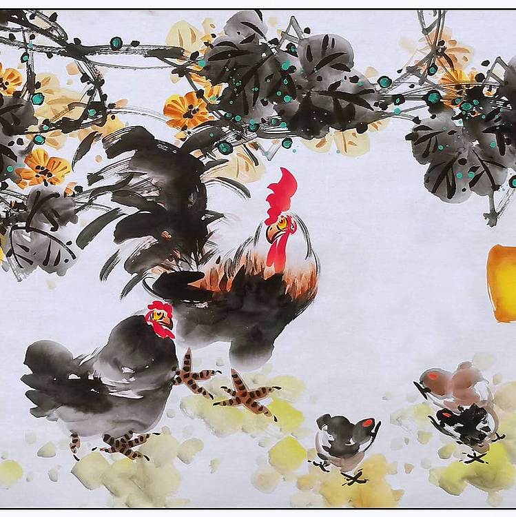 高晓林 （5221）江苏省美协会员，国家一级美术师《福禄吉祥》