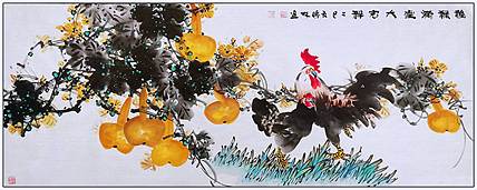 高晓林 （5219）江苏省美协会员，国家一级美术师《福禄满堂大吉祥》