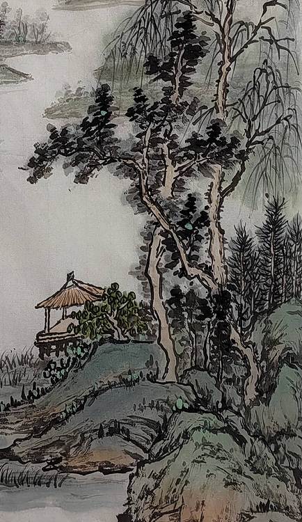 周植筠 湖光山色