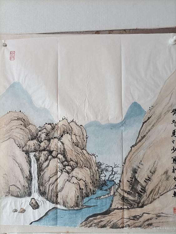 青年书画家 七汐 5幅山水小品打包