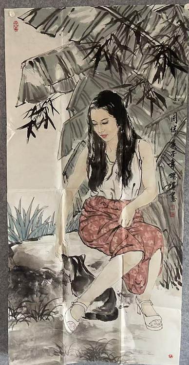 吴耀伟精品人物画8平尺