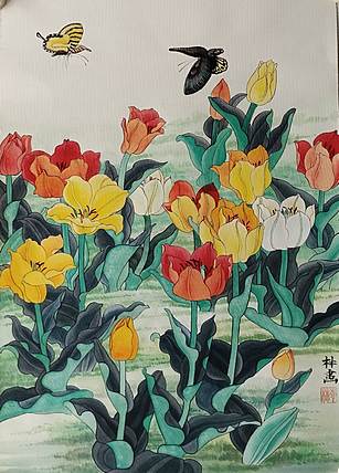砚沐 翩翩起舞湖北美术学院艺术硕士李林作品