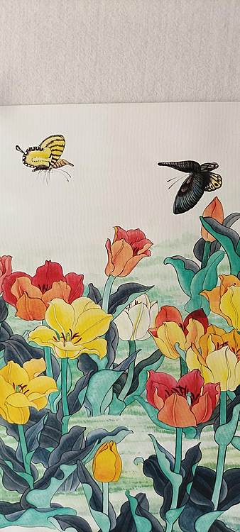 砚沐 翩翩起舞湖北美术学院艺术硕士李林作品