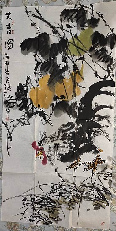 中美协名家刘继红大写意作品六张