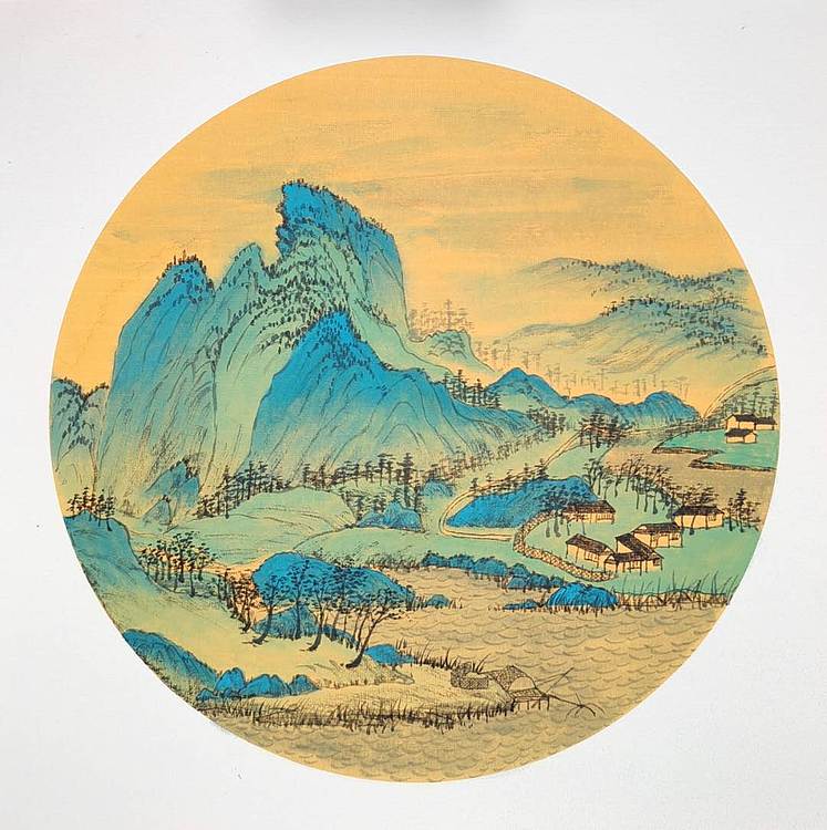 云海松涛 千里江山图小品四幅