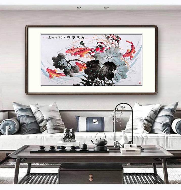 高晓林 （5227）国家一级美术师，江苏省美协会员《鱼乐花开》