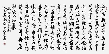 飞翔 山东省书协会员 青云志手写书法名家作品名人字画定制收藏徐霞客