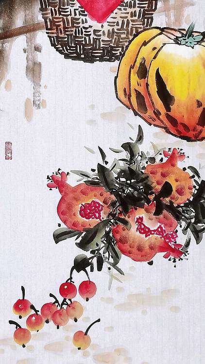 高晓林 (5236)江苏省美协会员,国家一级美术师《农家风情》