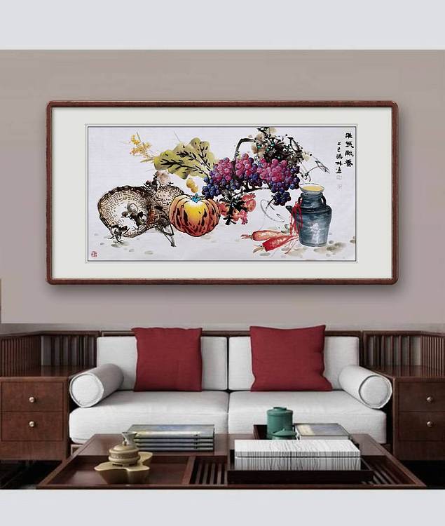 高晓林 (5237)江苏省美协会员,国家一级美术师《果蔬飘香》