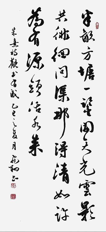 飞翔 山东省书协会员 观书有感书法字画手写作品真迹名人字画名家收藏