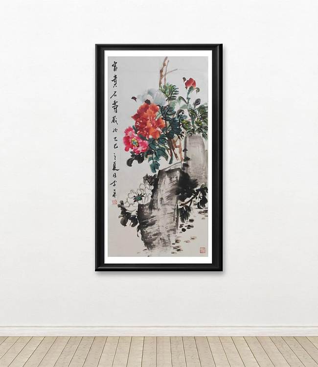兰花 富贵石寿
