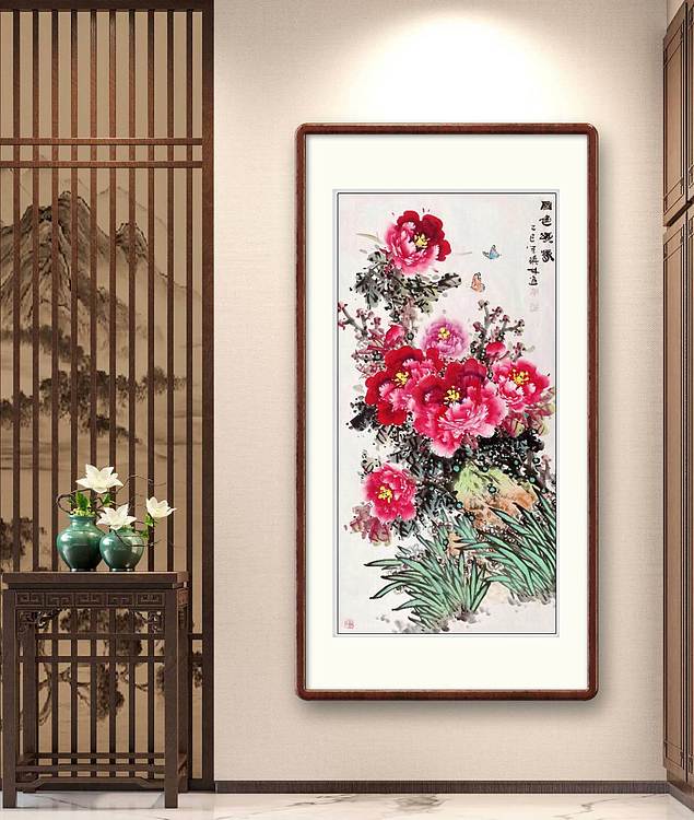 高晓林 (5245)江苏省美协会员,国家一级美术师《国色颂春》