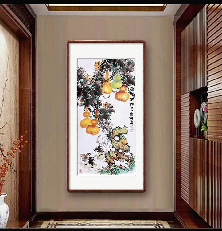 高晓林 （5249）复审美食会员，国家一级美术师《福禄吉祥》