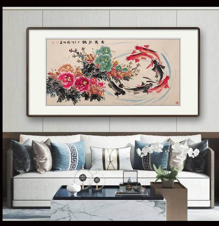 高晓林 (5253)江苏省美协会员,国家一级美术师《富贵有余》